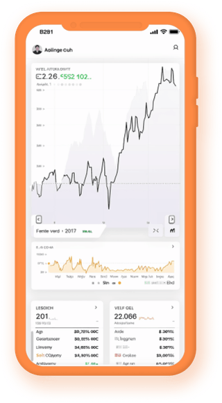 Portfolio-Tracker für Mobilgeräte mit Echtzeit-Krypto-Statistiken